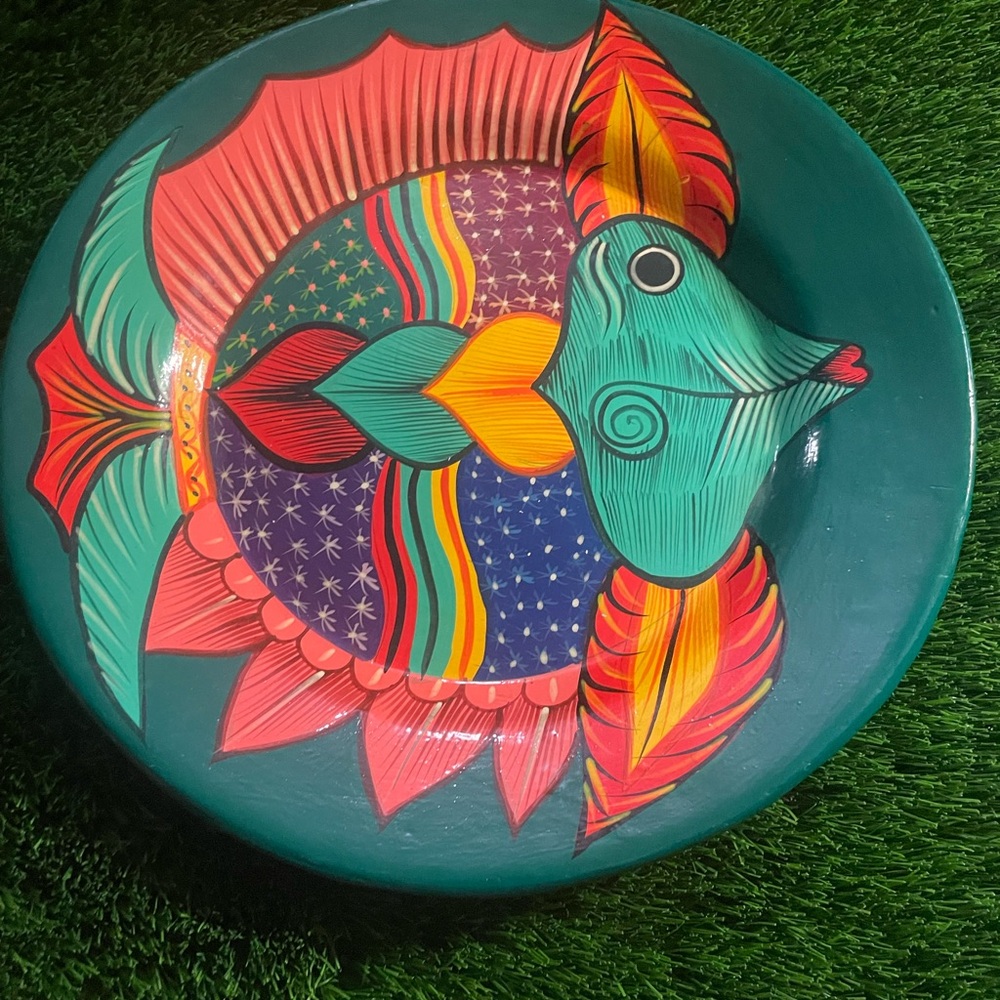 Colorful Fish Design plate decor - Picture 7 of 13